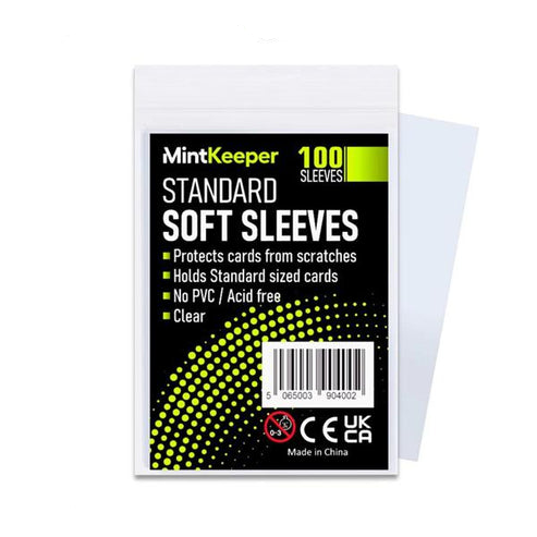 Ultra Pro Card Sleeves - For Standard 6.35cm x 8.89cm cards (Pack of 100)