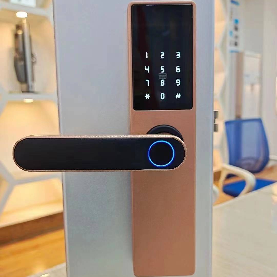 Smart Wooden Door Fingerprint Lock – Secure & Keyless Entry