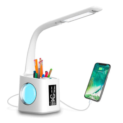 Multi-Function LED Desk Lamp for Kids – Screen Display & Dimmable Night Light