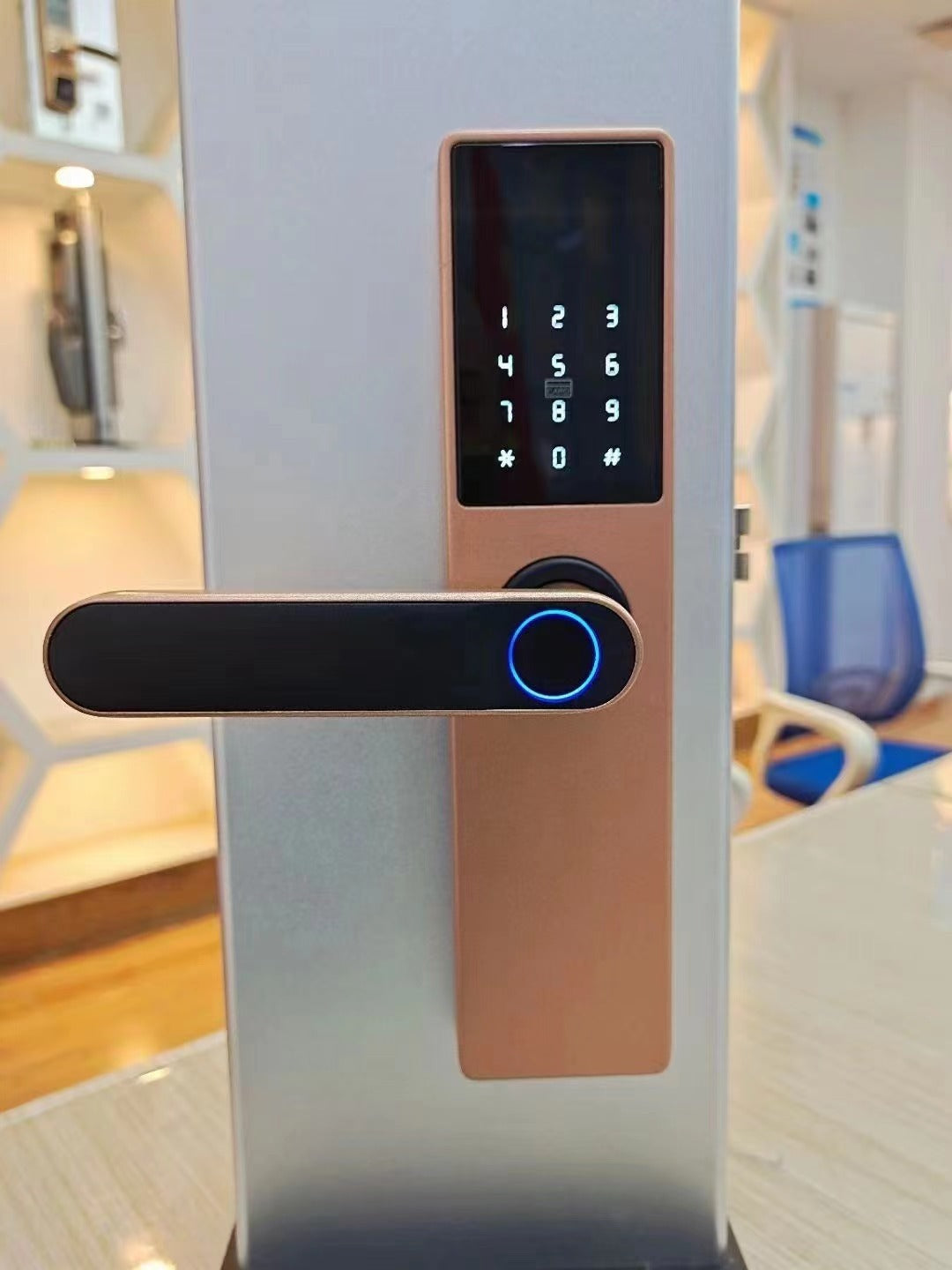 Smart Wooden Door Fingerprint Lock – Secure & Keyless Entry